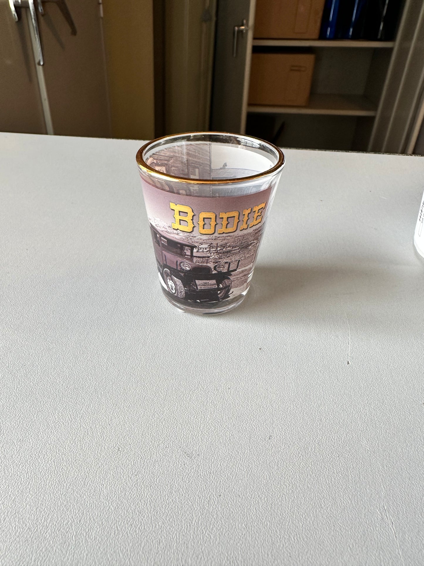 Gold Rimmed Shot Glass