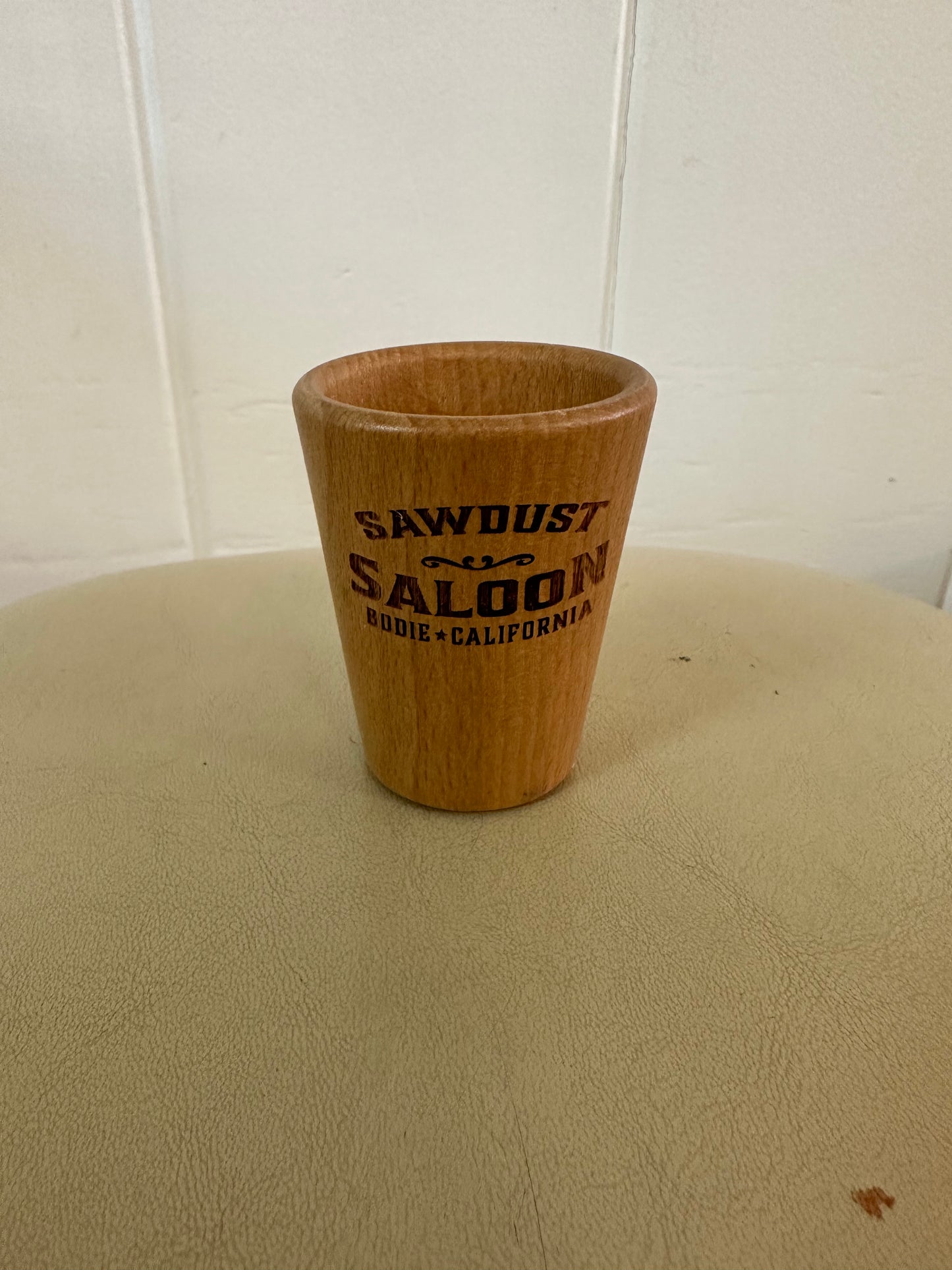 Wood Sawdust Saloon Shot Glass