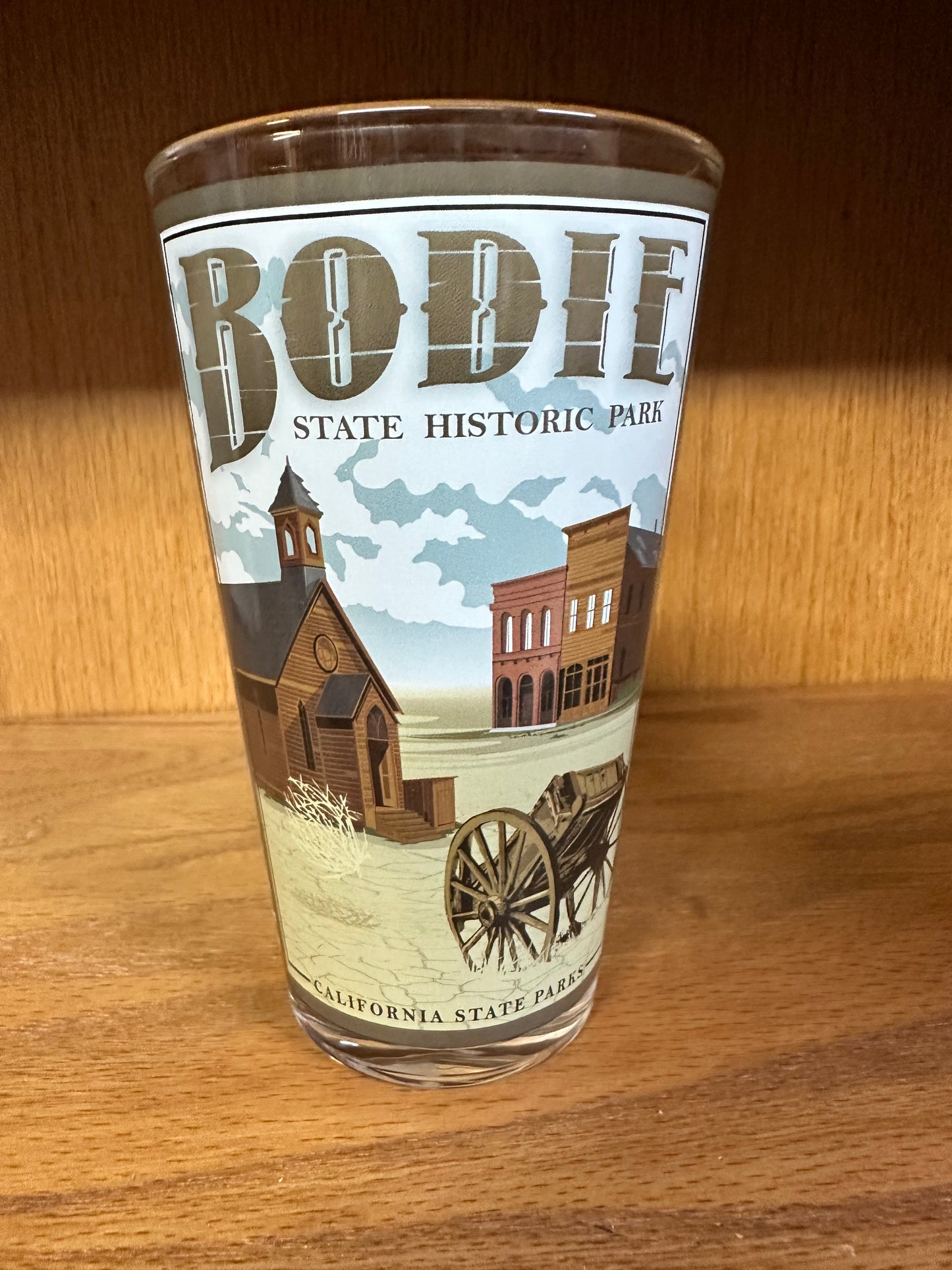 Pint Glass-Church and Wagon