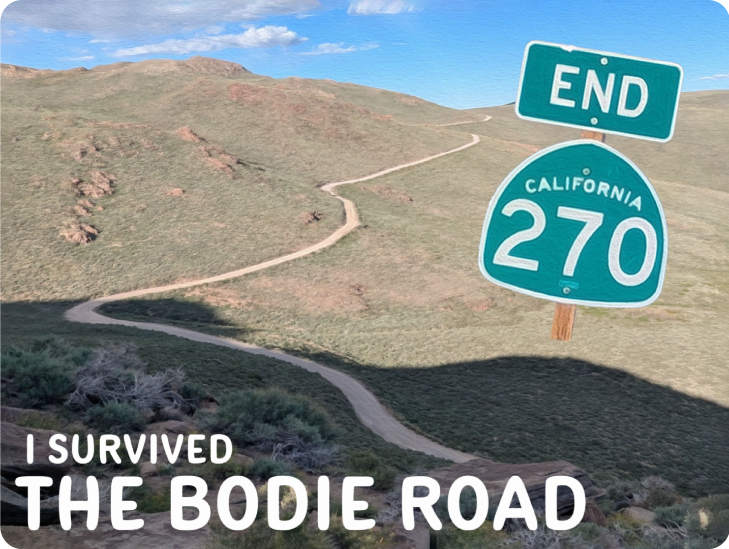 Sticker-I Survived the Bodie Road