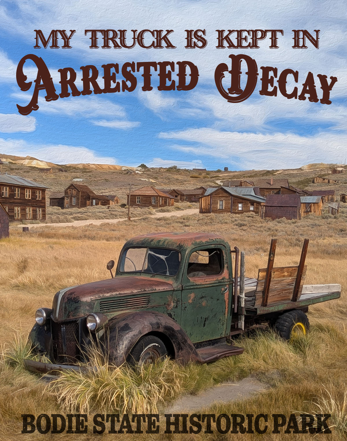 Sticker-Arrested Decay-Truck