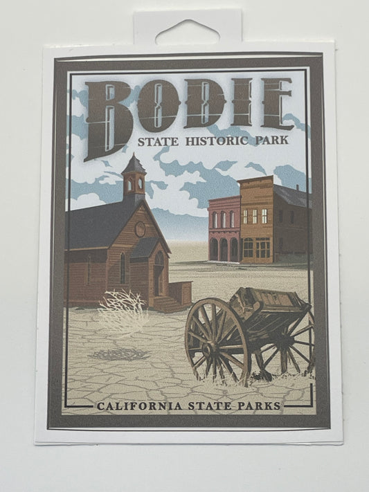 Sticker- Church and Wagon Small