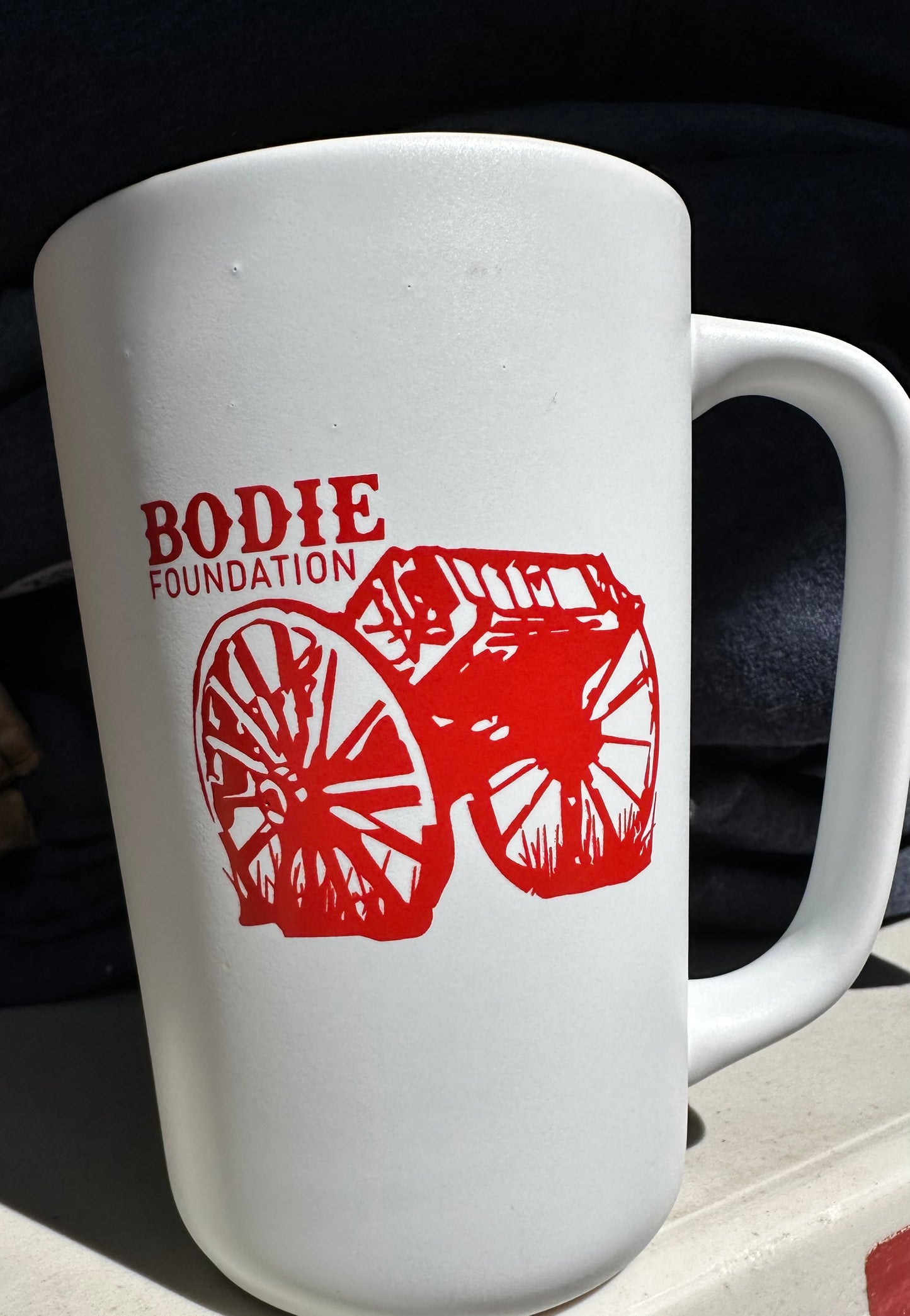 Mug-White with Red Wagon