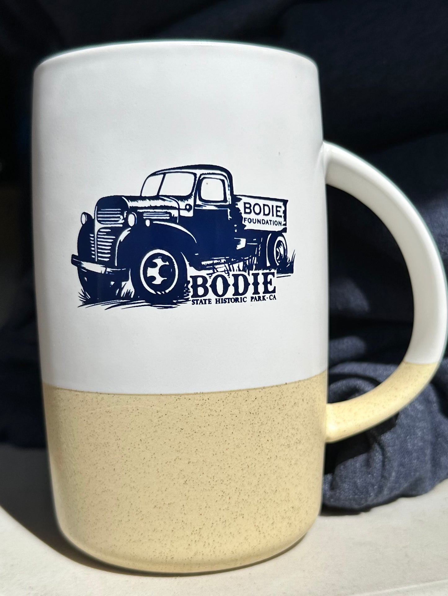 Mug-Two-Toned White with Truck